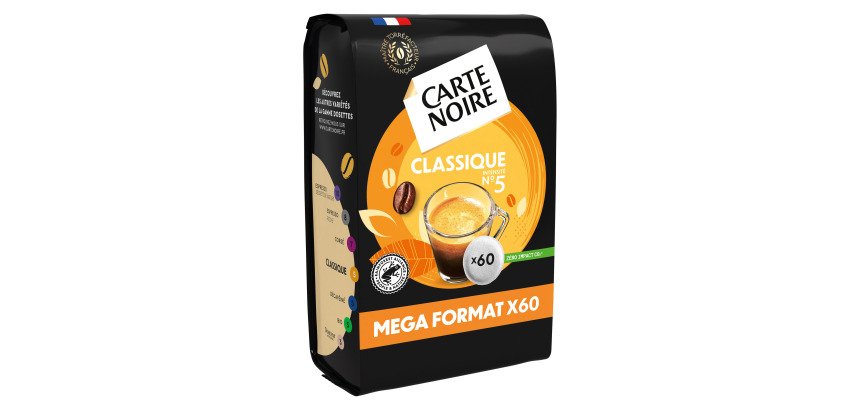 Café Carte Noire Classique en dosettes - Paquet de 60