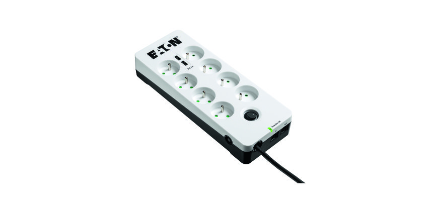 Prises de protection Eaton Protection Box 8 USB Tel@+TV FR