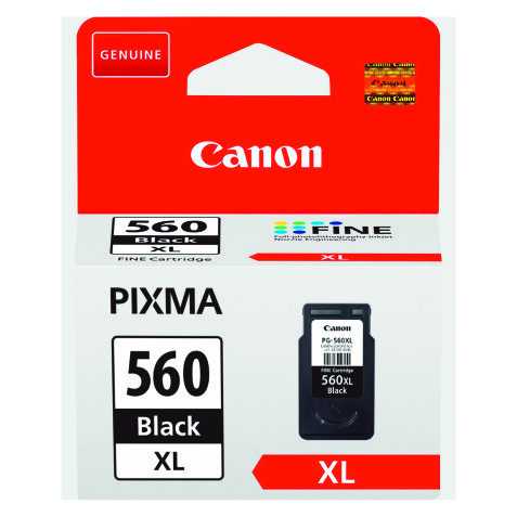 Tintenpatrone Canon PG-560 XL hohe Kapazität schwarz für Tintenstrahldrucker 
