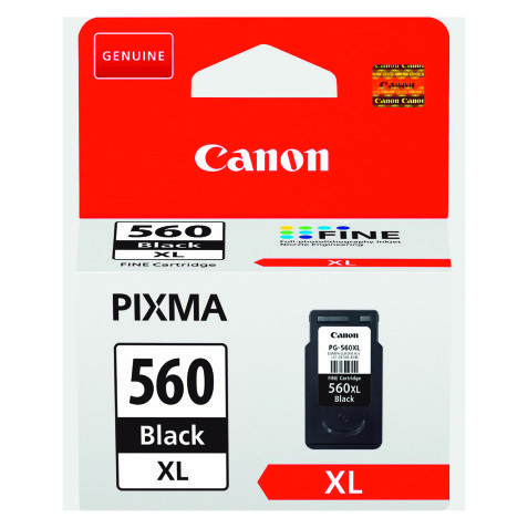 Cartridge Canon PG-560XL hoge capaciteit zwart voor inkjetprinter 