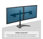 Bras support 2 écrans sur pied Fellowes