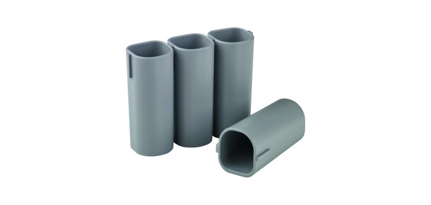 Cubiletes portarrotuladores magnético color gris  - Paquete de 4 