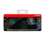 Rotulador STABILO pen 68 metallic - Estuche metal de 8
