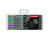 Rotulador STABILO pen 68 metallic - Estuche plástico de 8
