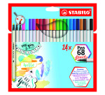 Rotulador STABILOpen 68 brush punta pincel - Estuche de 24