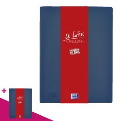 Protège-documents Oxford Le Lutin PVC opaque A4 20 pochettes - 40 vues - bleu