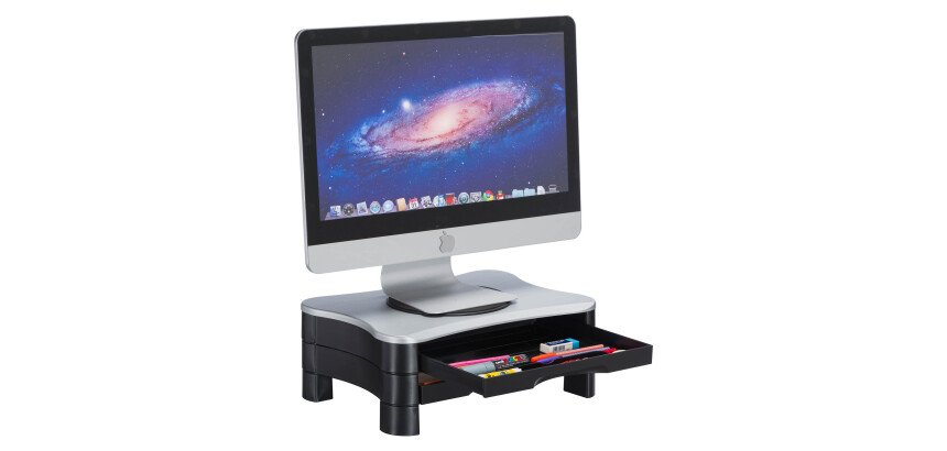 Support écran / imprimante - 2 tiroirs