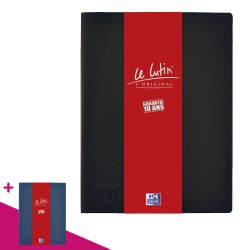 Non-transparent document protectors Le Lutin classic Elba black 30 sleeves