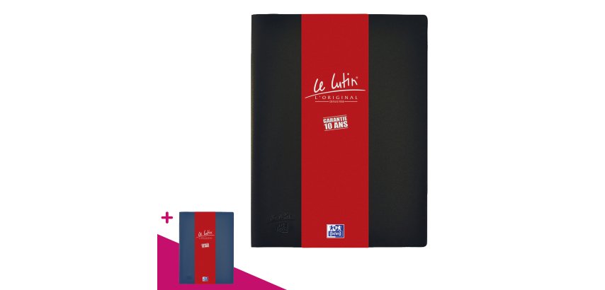 Non-transparent document protectors Le Lutin classic Elba black 30 sleeves