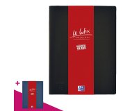 Ondoorzichtige documentbeschermers "Le Lutin" klassiek Elba zwart 40 hoesjes