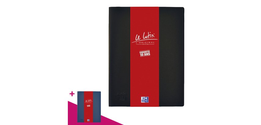 Non-transparent document protectors Le Lutin classic Elba black 50 sleeves