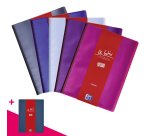 Protège-documents Oxford Le Lutin PVC translucide A4 20 pochettes - 40 vues - couleurs assorties