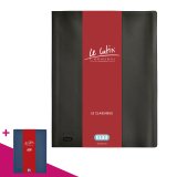 Non-transparent document protectors Le Lutin classic Elba black 20 sleeves