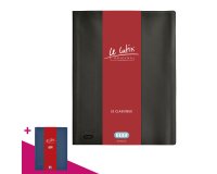 Non-transparent document protectors Le Lutin classic Elba black 20 sleeves