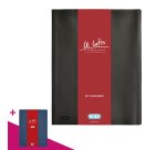 Protège-documents Oxford Le Lutin Classique PVC opaque A4 20 pochettes - 40 vues - noir
