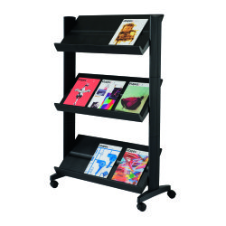 Présentoir mobile universel bas noir Paperflow