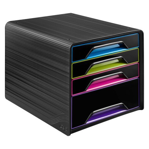 Klasseermodule Cep Smoove Gloss zwarte koffer 4 multigekleurde laden
