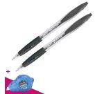 Pack 2 stylos bille Atlantis + 1 stylo et 1 correcteur à sec Tipp-Ex Easy Correct offert