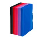 Chemise box polypropylène personnalisable 24 x 32 cm dos 3 cm couleurs assorties