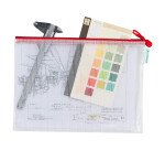 Bolsas de documentos Tarifold A4 reforzados con cremallera Colores surtidos -Paquete de 8 Bolsas