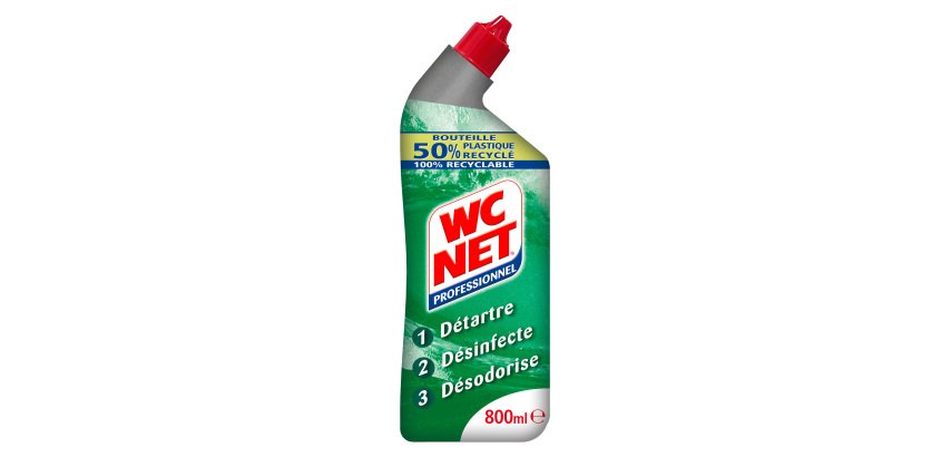 Gel Wc Triple action WC Net Professionnel - Flacon de 800 ml