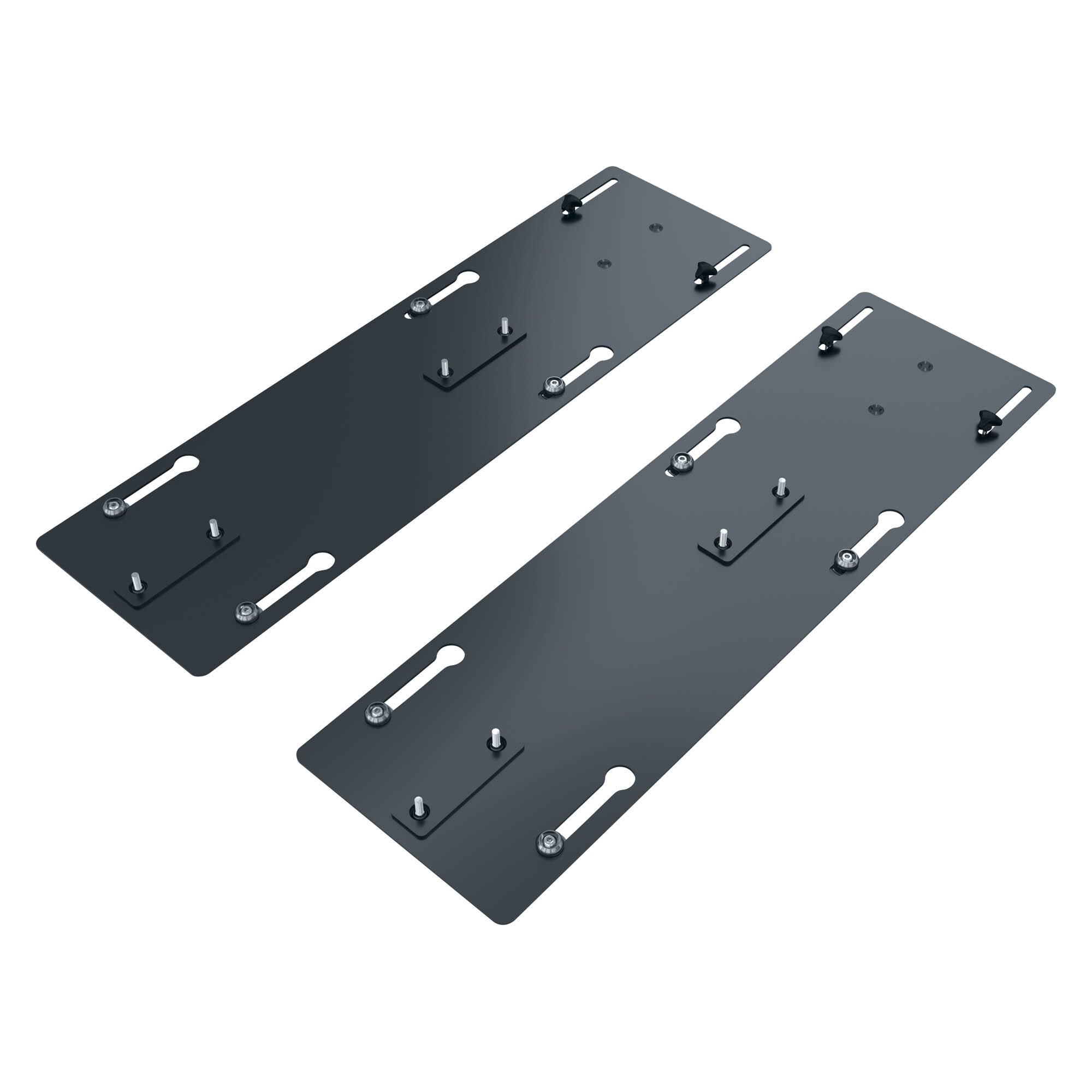 Platine coulissante xx 1 pour pied intermédiaire ECLA pôle de 4 bureaux - finition anthracite
