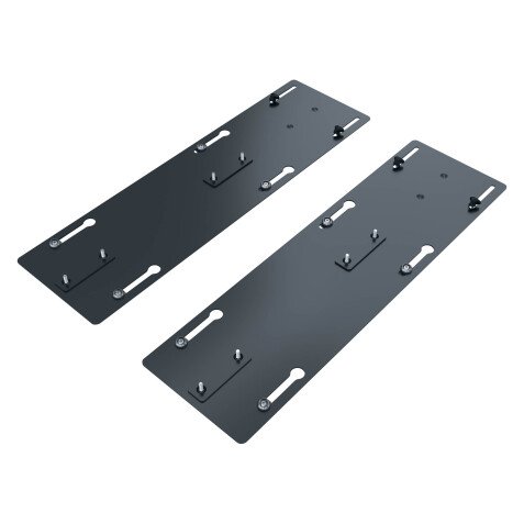 Platine coulissante xx 1 pour pied intermédiaire ECLA pôle de 4 bureaux - finition anthracite