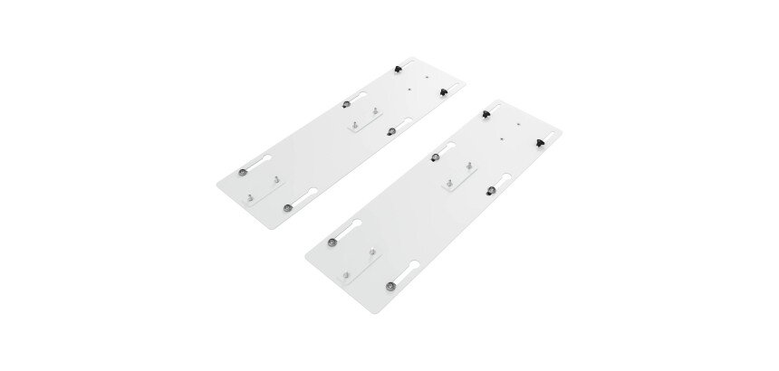 Set 6 piastre scorrevoli bianca per bench 4 scrivanie p80 cm ecla