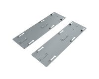 Jeu platines coulissantes pour pied intermédiaire Arch pôle de 4 bureaux - Aluminium