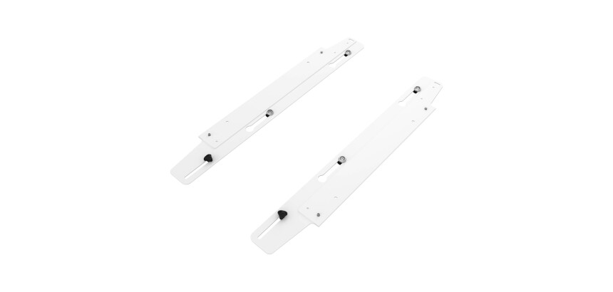 Jeu platines coulissantes Arch pour pied extérieur bureau droit