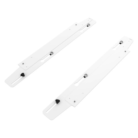 Jeu platines coulissantes ECLA pour pied extérieur pour un bureau Ecla P 80 cm