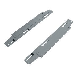 Jeu de 2 platines coulissantes ECLA pour pied extérieur pour bureau individuel Ecla P 80 cm