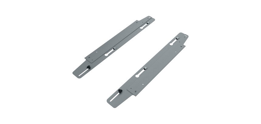 Jeu de 2 platines coulissantes ECLA pour pied extérieur pour bureau individuel Ecla P 80 cm