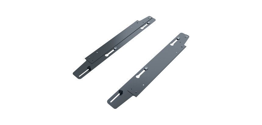 Jeu platines coulissantes Arch pour pied extérieur bureau droit