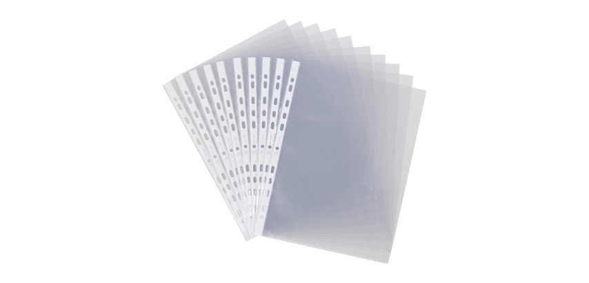 Pack de 200 + 100 pochettes perforées Oxford A4 polypropylène lisse 9/100e