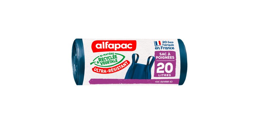 Garbage bag 20 litres with handles Alfapac - 40 bags