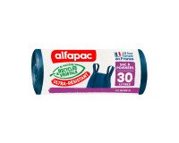 Vuilniszak 30 liter met handvatten Alfapac - 45 zakken