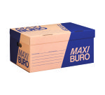 Caisse à archives kraft brun H 27 x L 54 x P 35 cm - Maxiburo