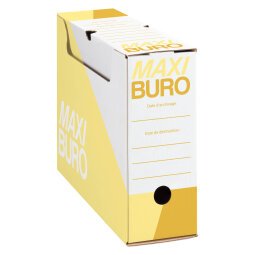 Archive box coloured Maxiburo back 10 cm yellow