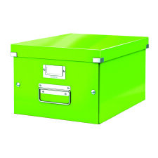 Caja de almacenamiento de cartón Leitz Click & Store Wow Cube Formato S color verde