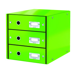 Módulo de clasificación Leitz Click & Store Wow 3 cajones de color