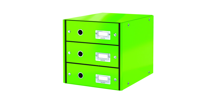 Módulo de clasificación Leitz Click & Store Wow 3 cajones de color