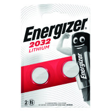 Pile bouton 2032 lithium Energizer - Blister de 2 piles CR2032