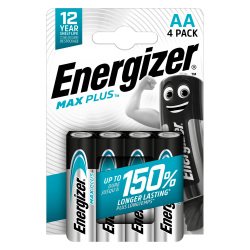 Pile alcaline AA - 4 piles LR6 Energizer Max plus