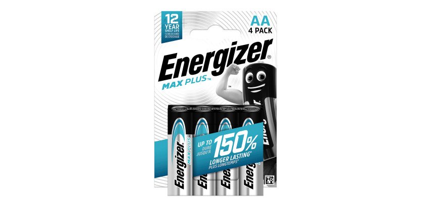 Energizer Max Plus - Pack de 4 piles Alcalines AA/LR06 - 1,5V