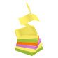 Repositionable notes Zig-Zag assortment of colors Spring Bruneau 75 x 75 mm - 1 block of 100 sheets