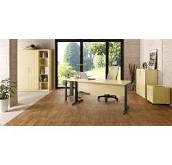 Angolare faggio 90° con gamba a tubo Altys