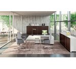 Armoire basse Essenzza/ Darwin  H 89 x L 86 x P 45 cm portes battantes