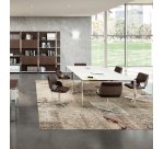 Table de réunion carrée L 140 x P 140 cm Darwin