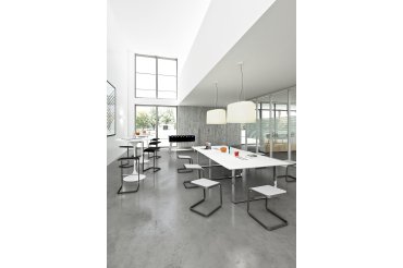 Tabouret bas Taglio piétement anthracite